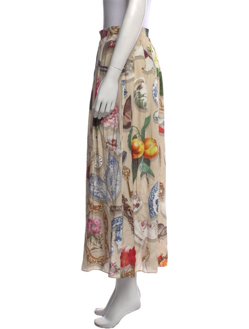 Moschino Floral Print Midi Length Skirt
