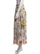 Moschino Floral Print Midi Length Skirt