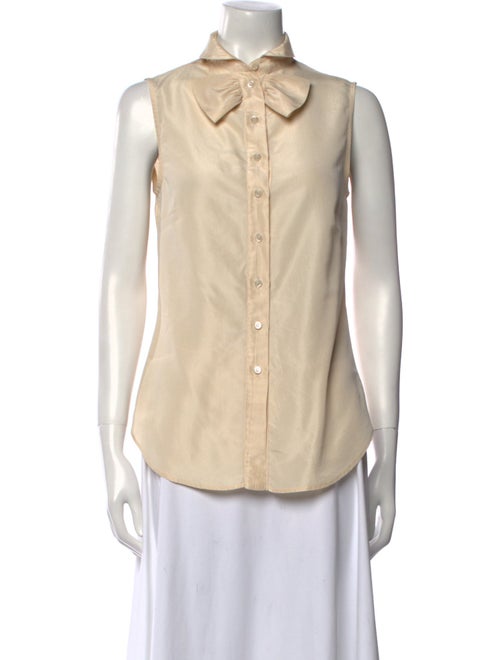 Moschino Silk Sleeveless Button-Up Top