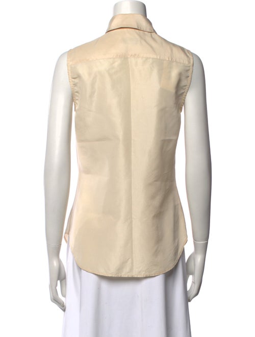 Moschino Silk Sleeveless Button-Up Top