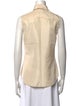 Moschino Silk Sleeveless Button-Up Top