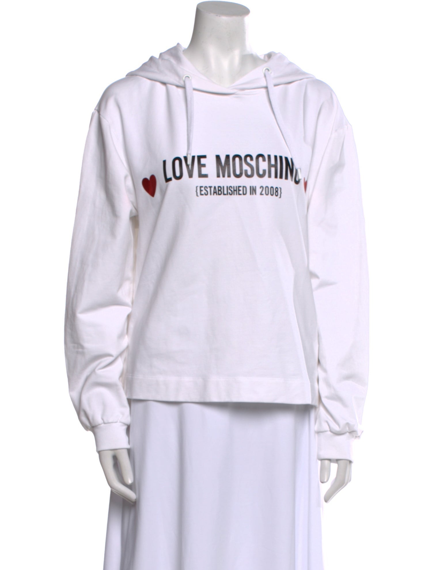 Love Moschino Graphic Print Crew Neck Sweater