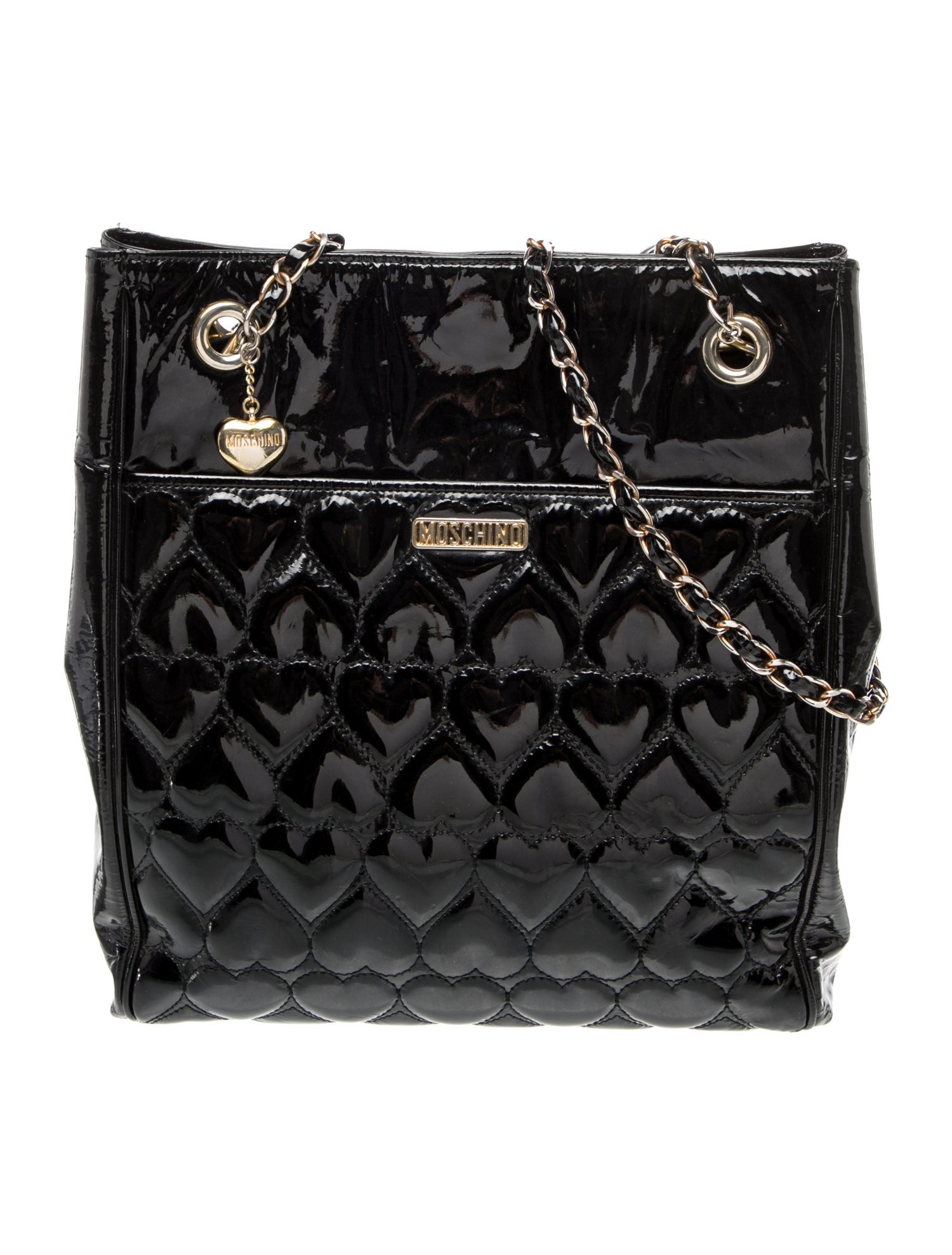Moschino Patent Leather Shoulder Bag