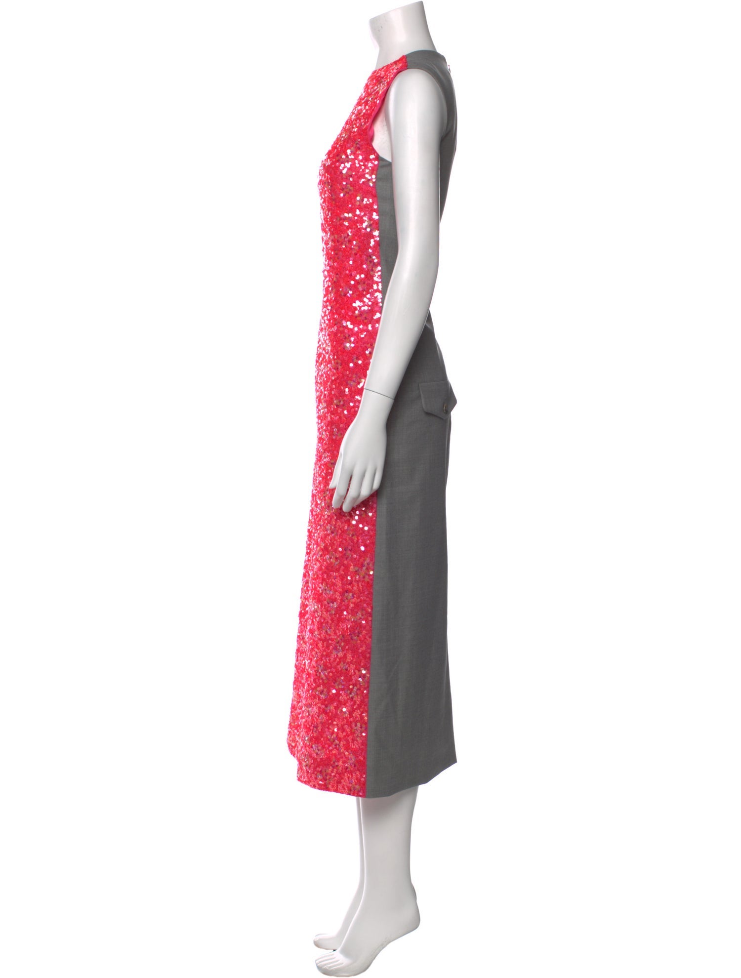 Moschino Virgin Wool Long Dress