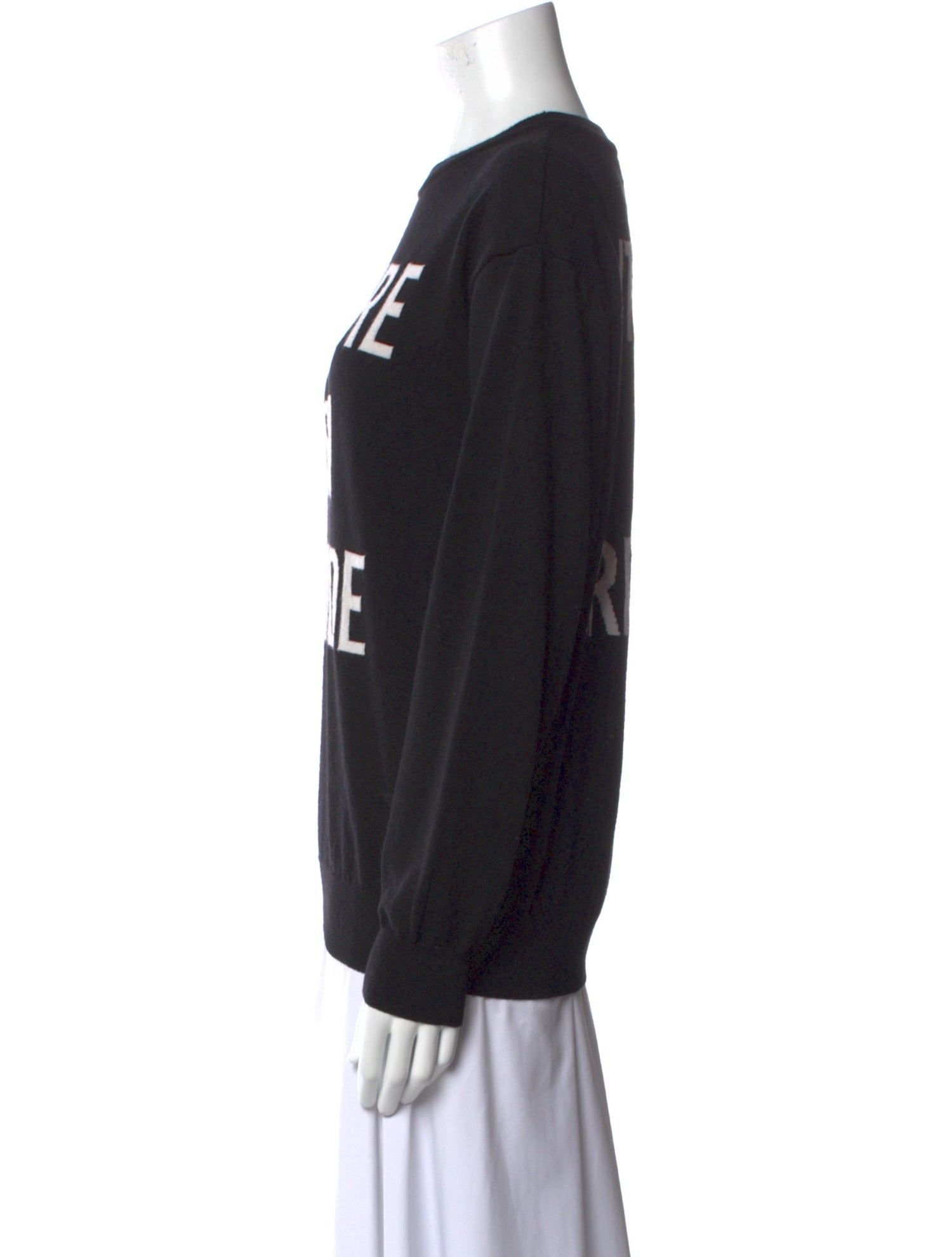 Moschino Virgin Wool Graphic Print Sweater