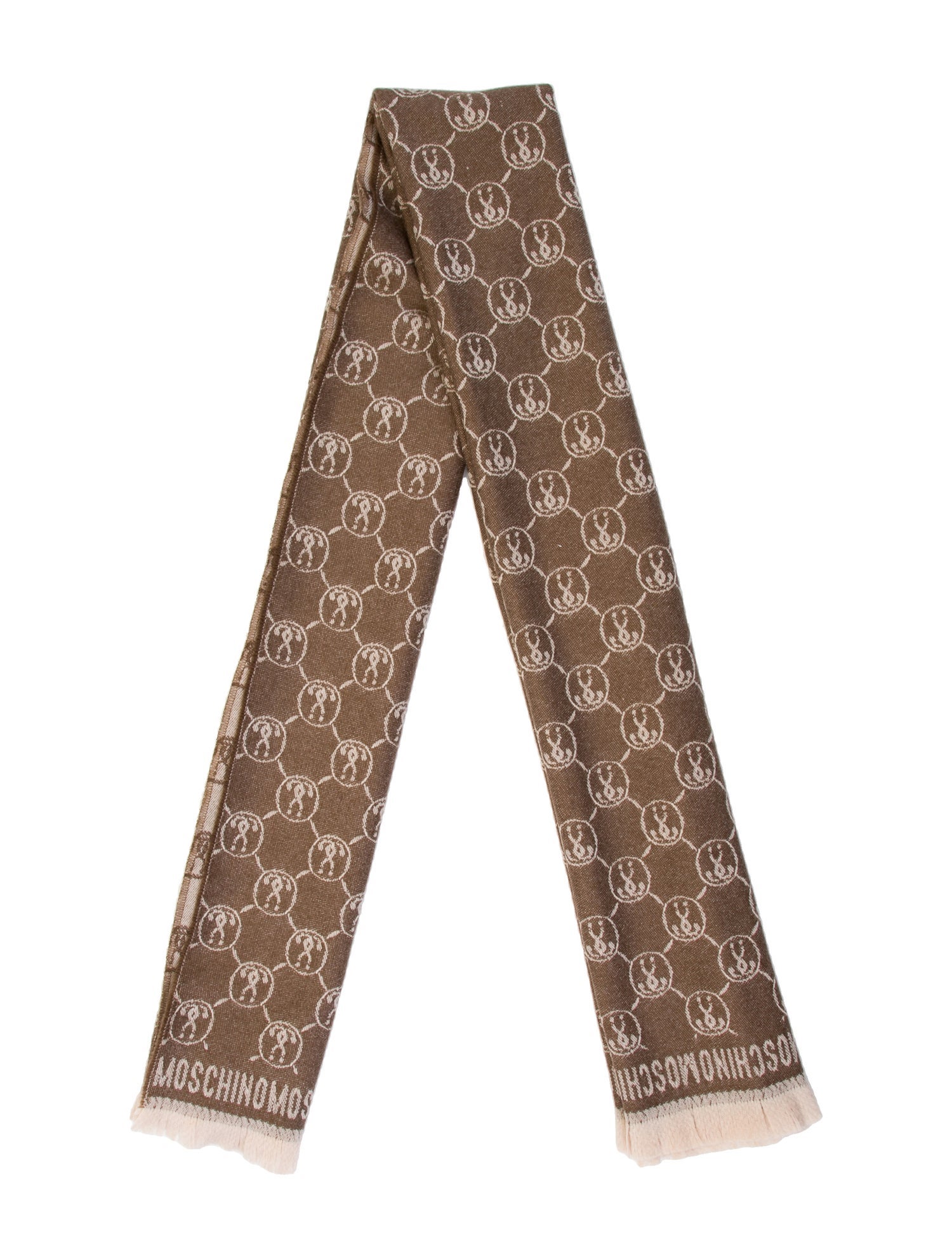 Moschino Cashmere Patterned Shawl