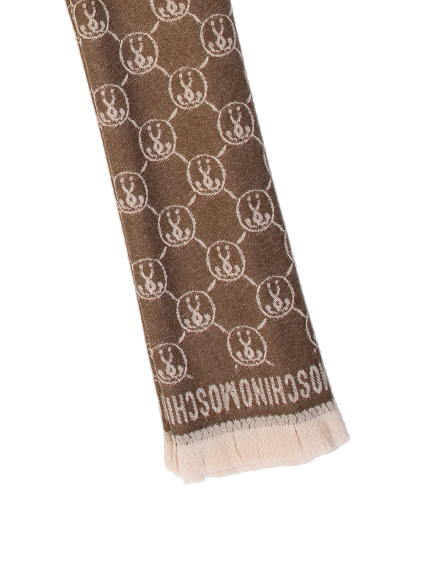Moschino Cashmere Patterned Shawl