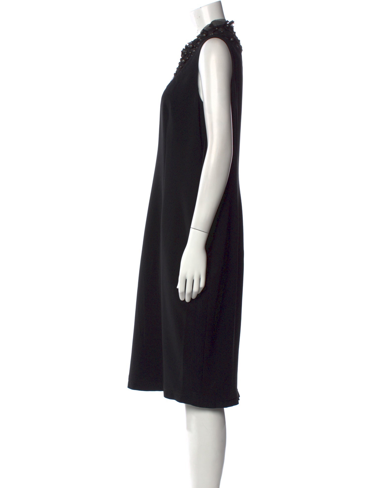 Moschino Mock Neck Knee-Length Dress