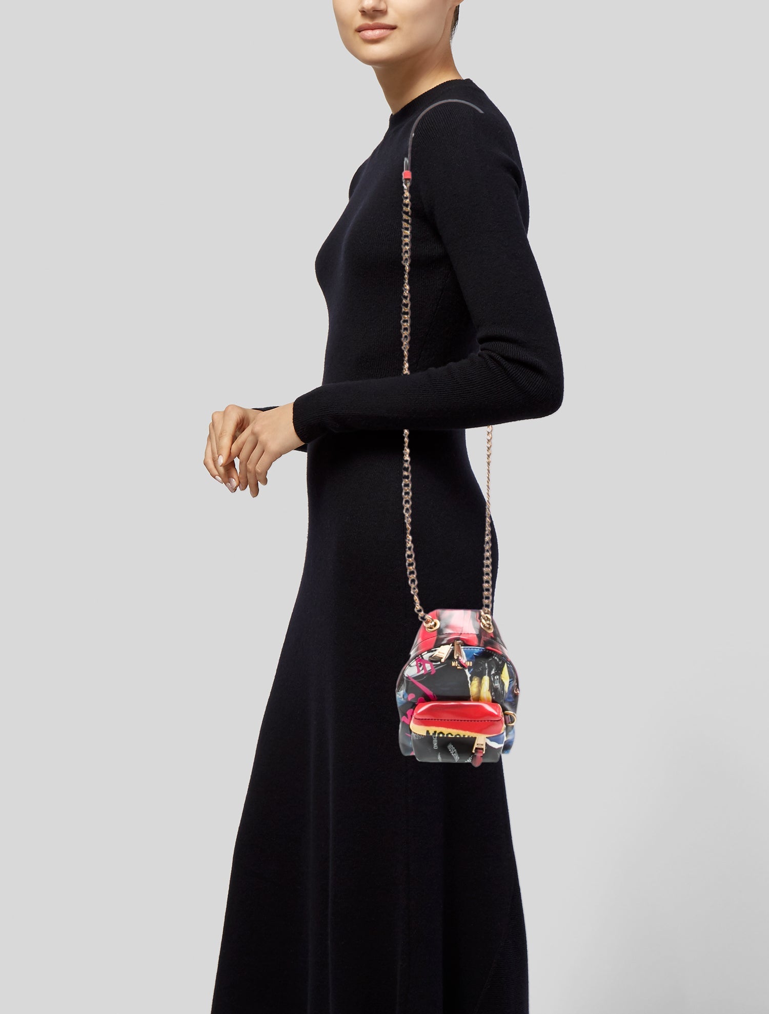 Moschino Leather Backpack