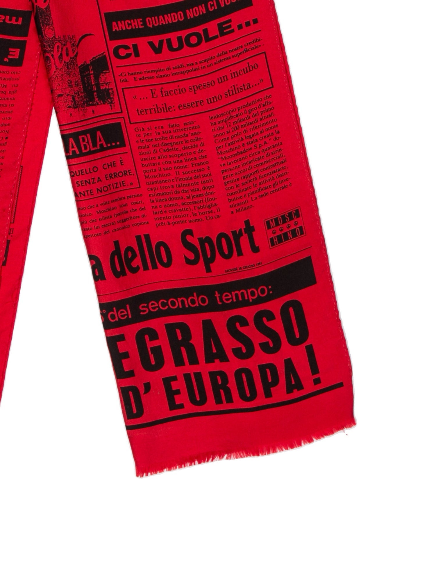 Moschino Silk Printed Scarf