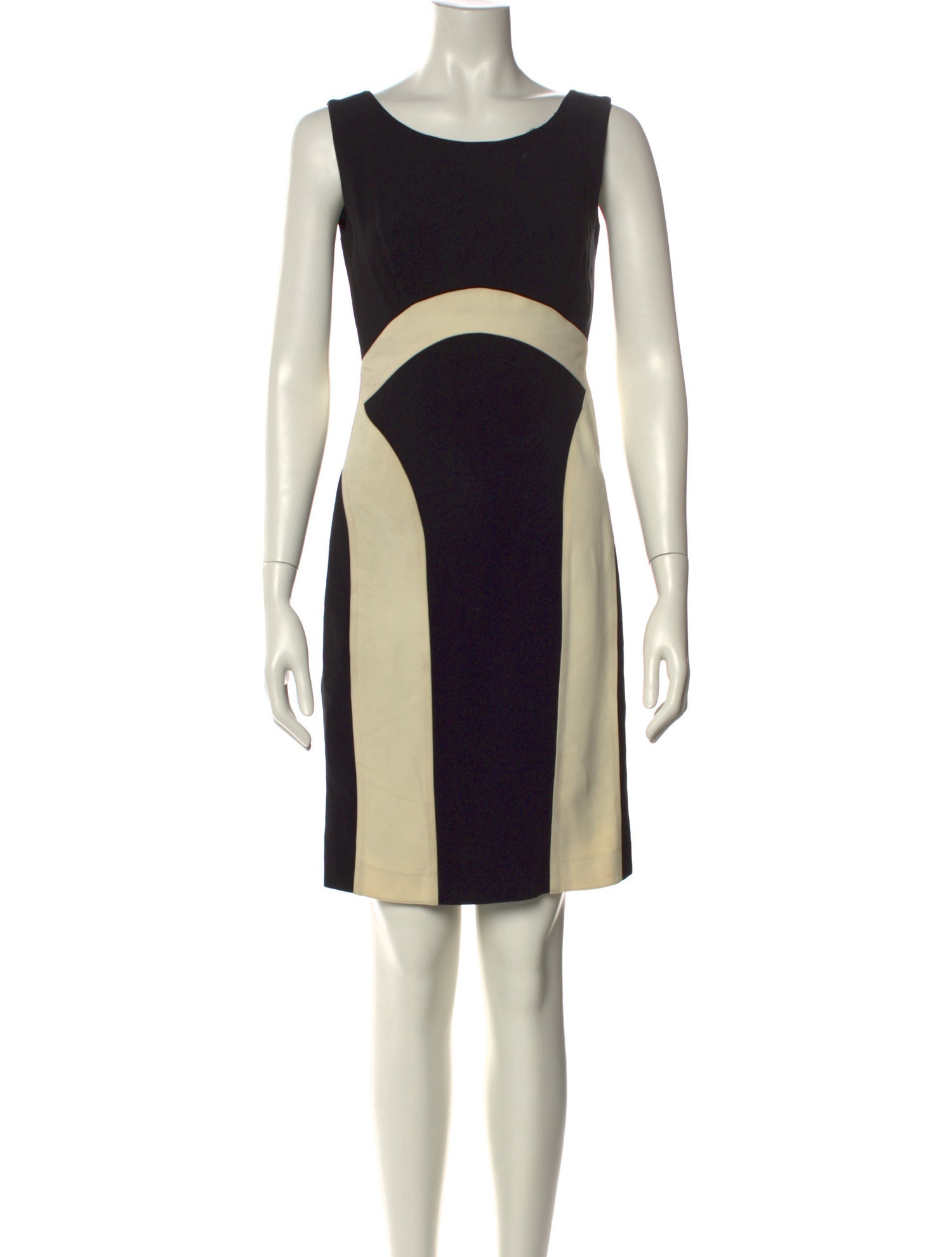 Moschino Colorblock Pattern Mini Dress