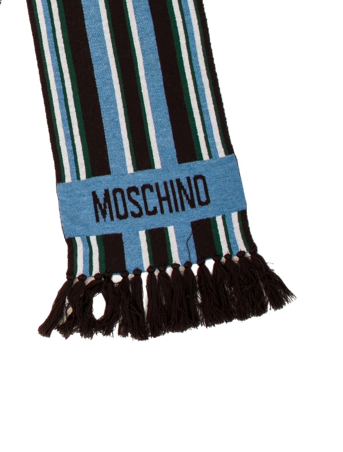 Moschino Wool Striped Scarf