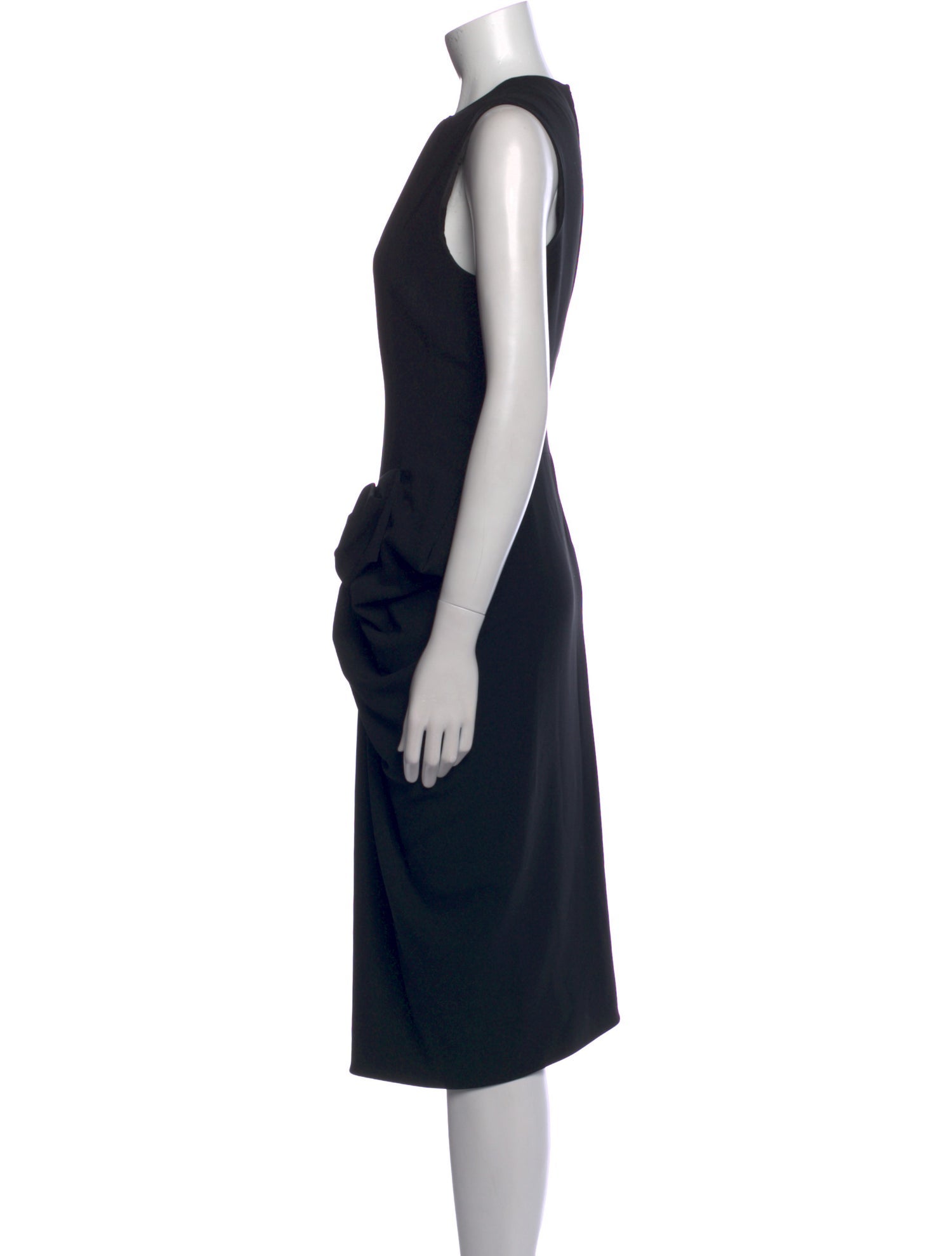 Moschino Crew Neck Midi Length Dress