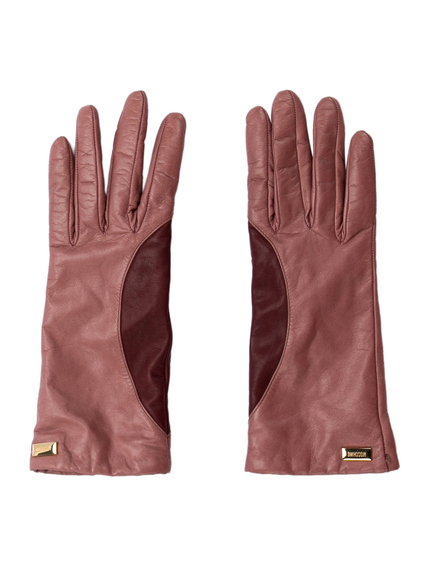 Moschino leather winter gloves