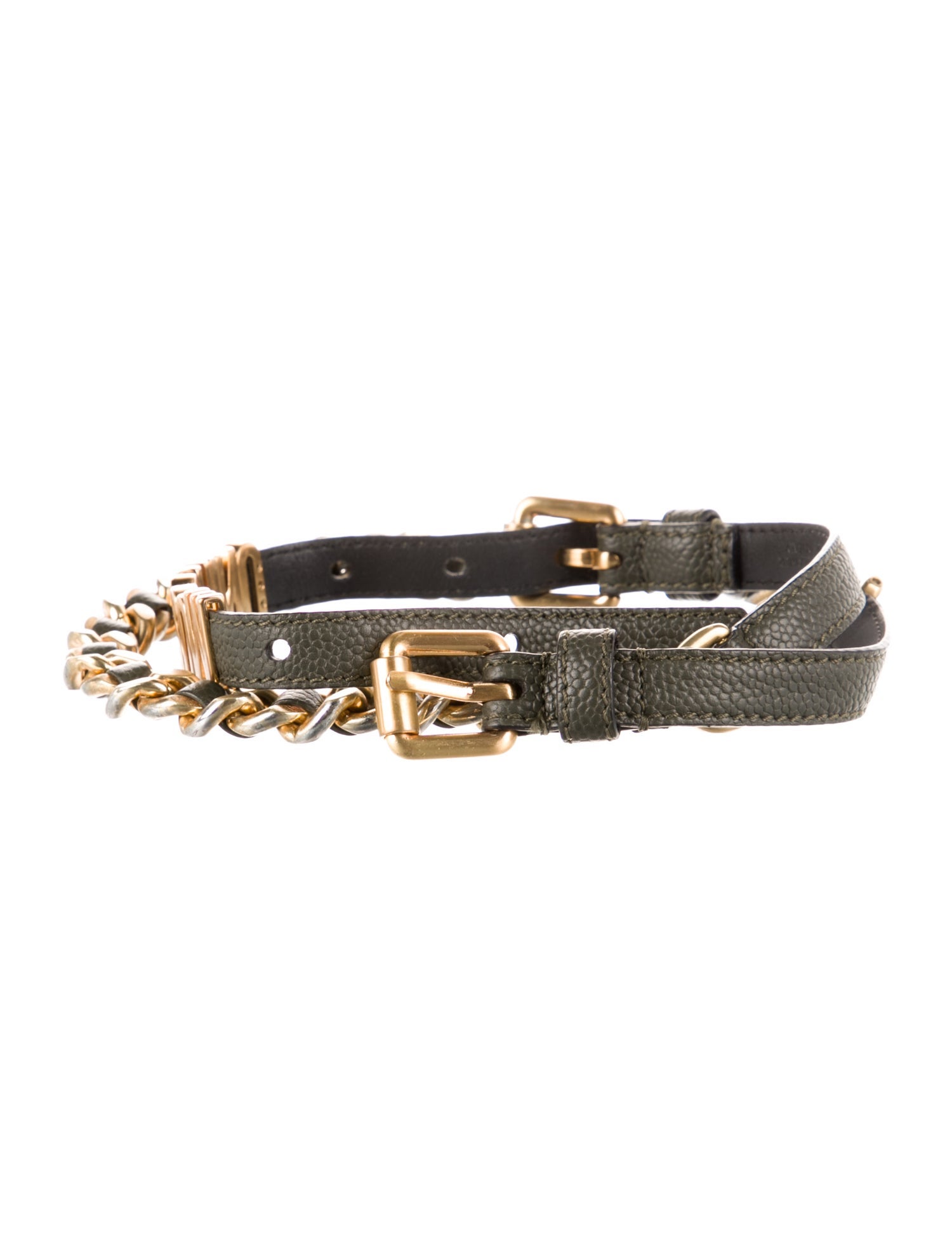 Moschino Skinny Leather Belt