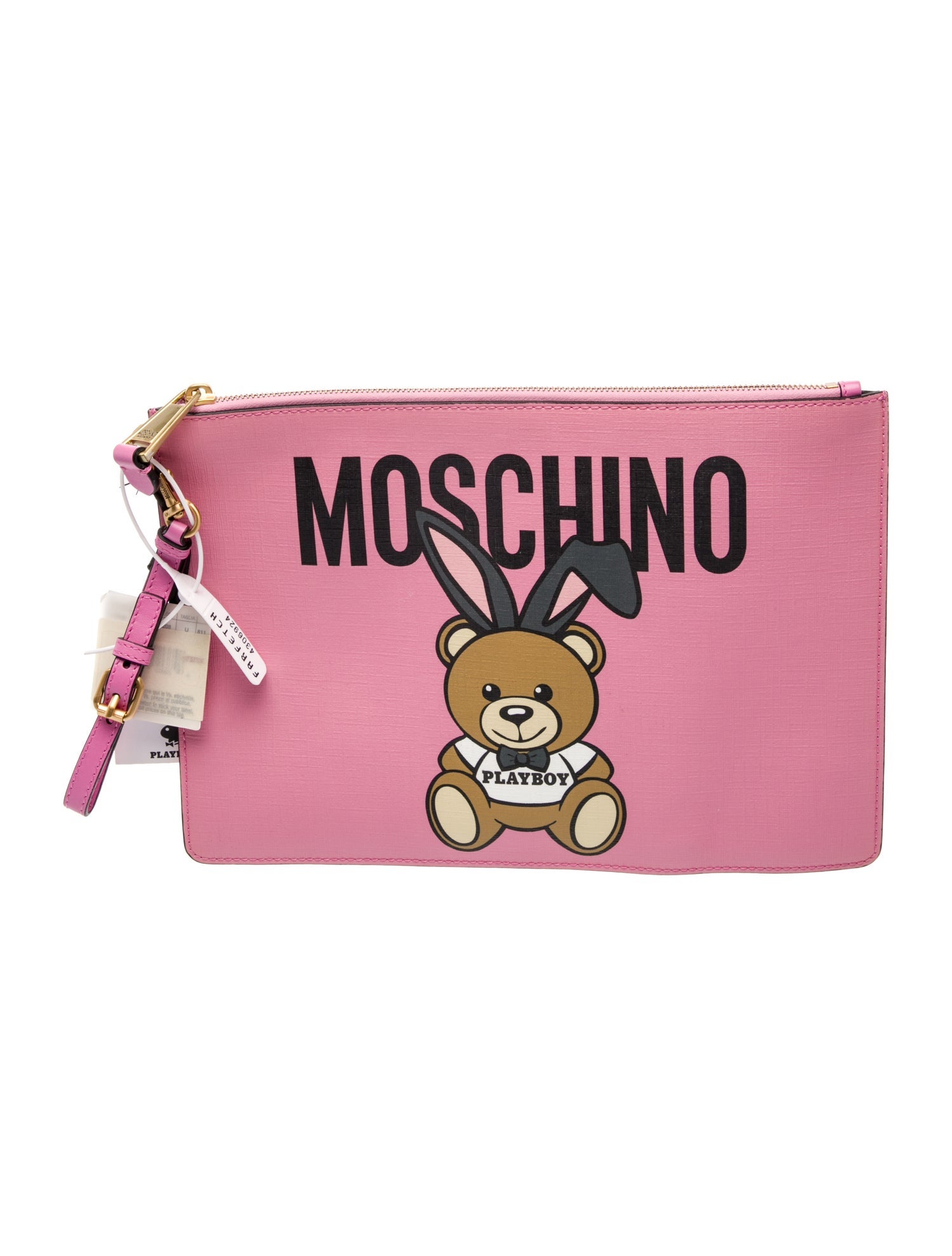 Moschino Leather Clutch w/ Tags