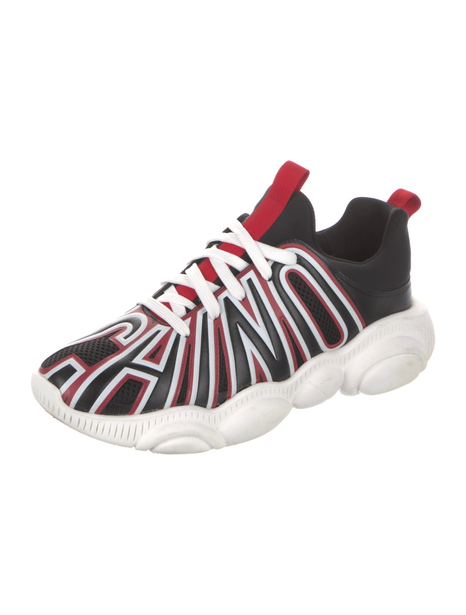 Moschino Canvas Printed Athletic Sneakers