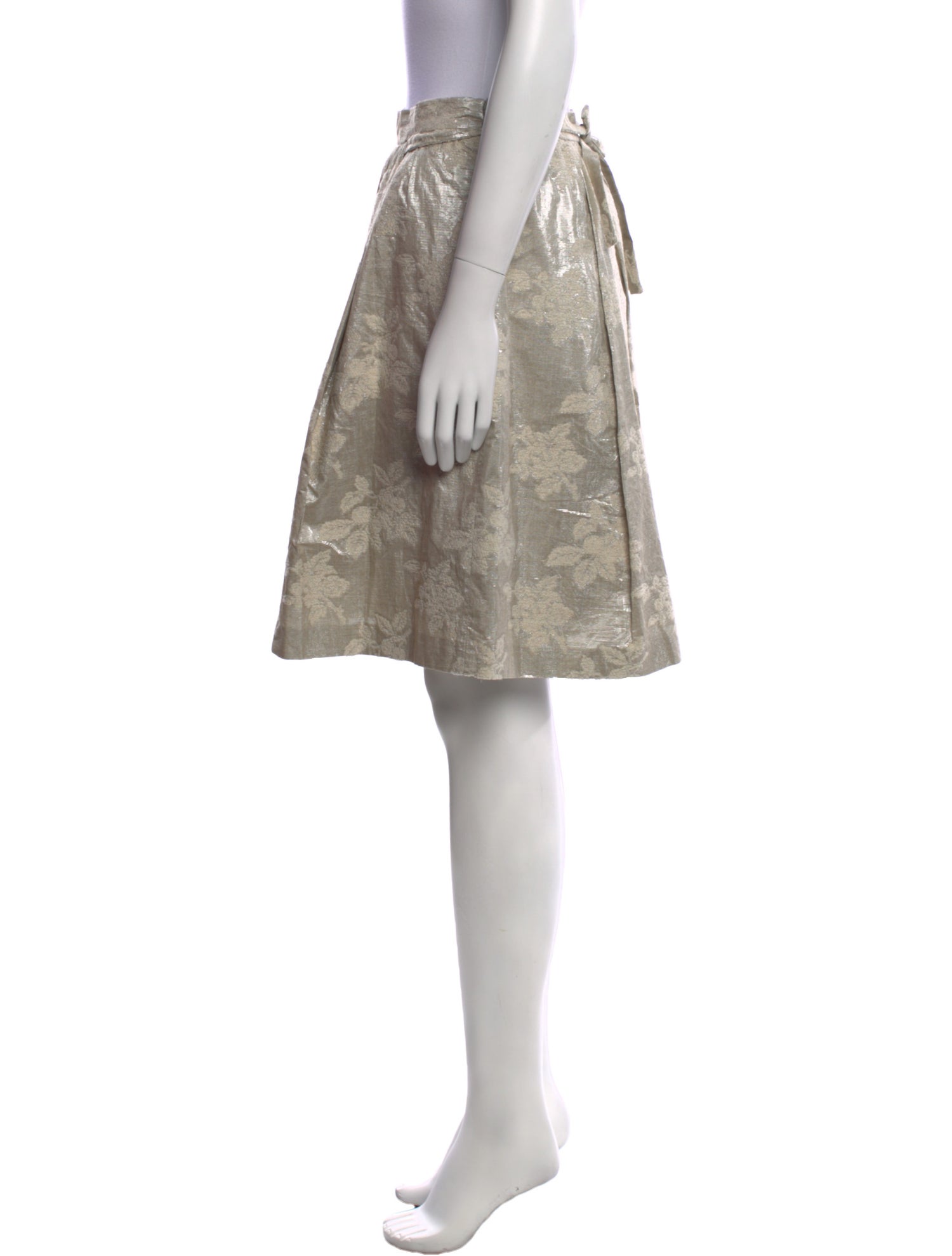 Moschino Glitter Accents Knee-Length Skirt