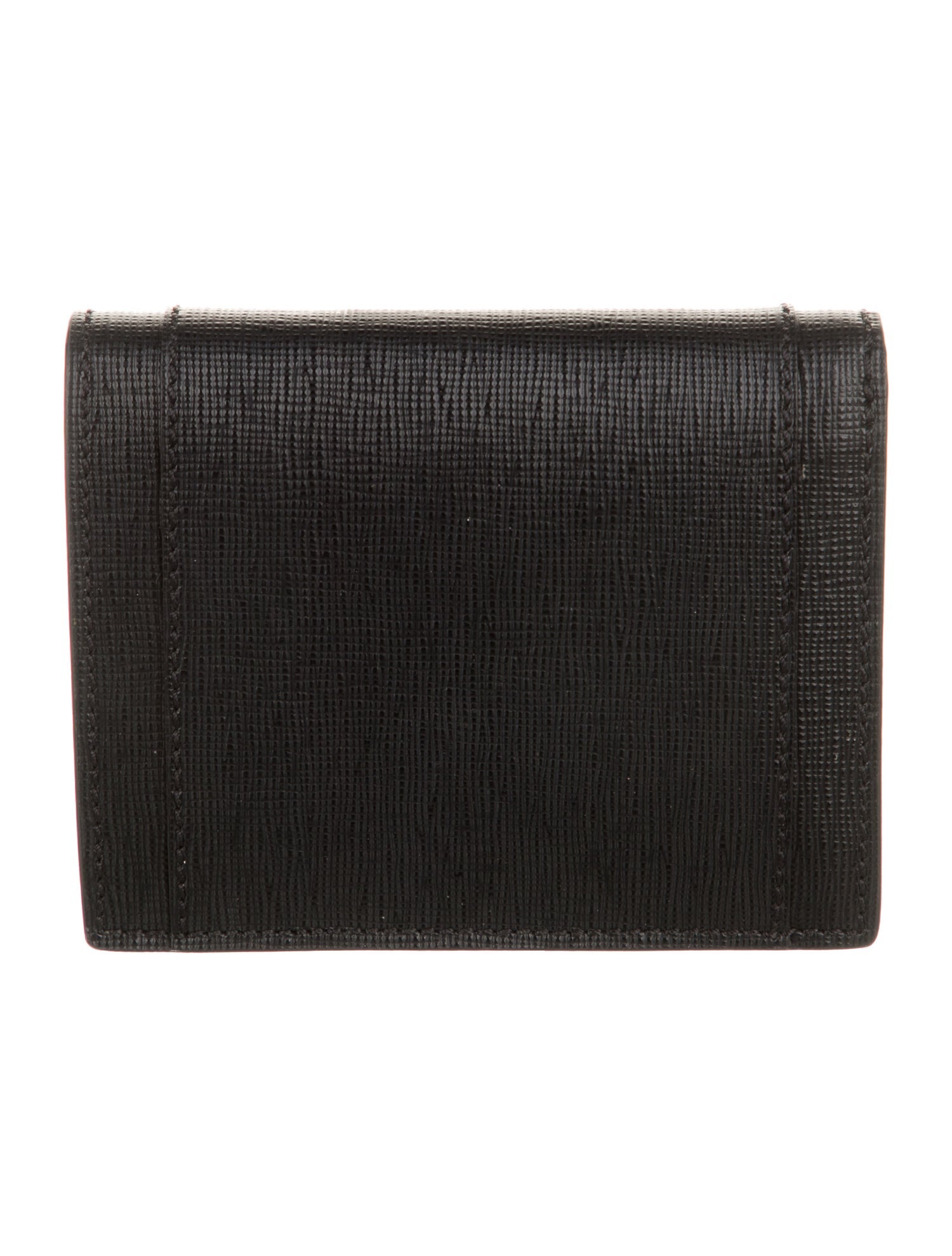Moschino Saffiano Leather Compact Wallet