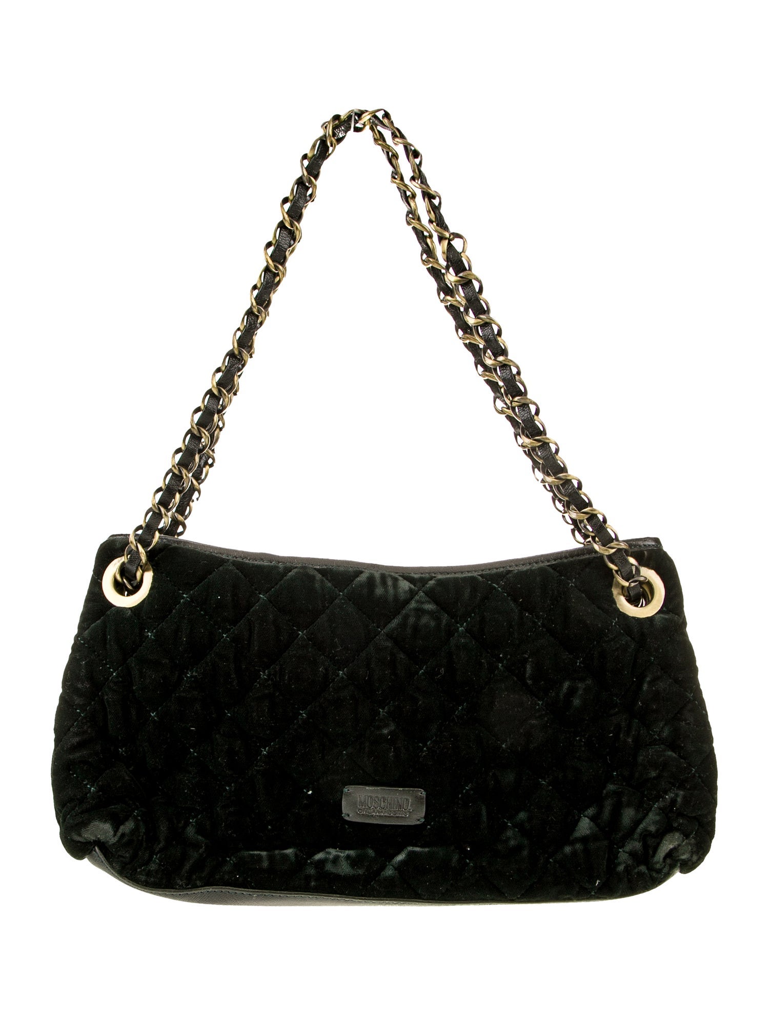 Moschino Velvet Shoulder Bag