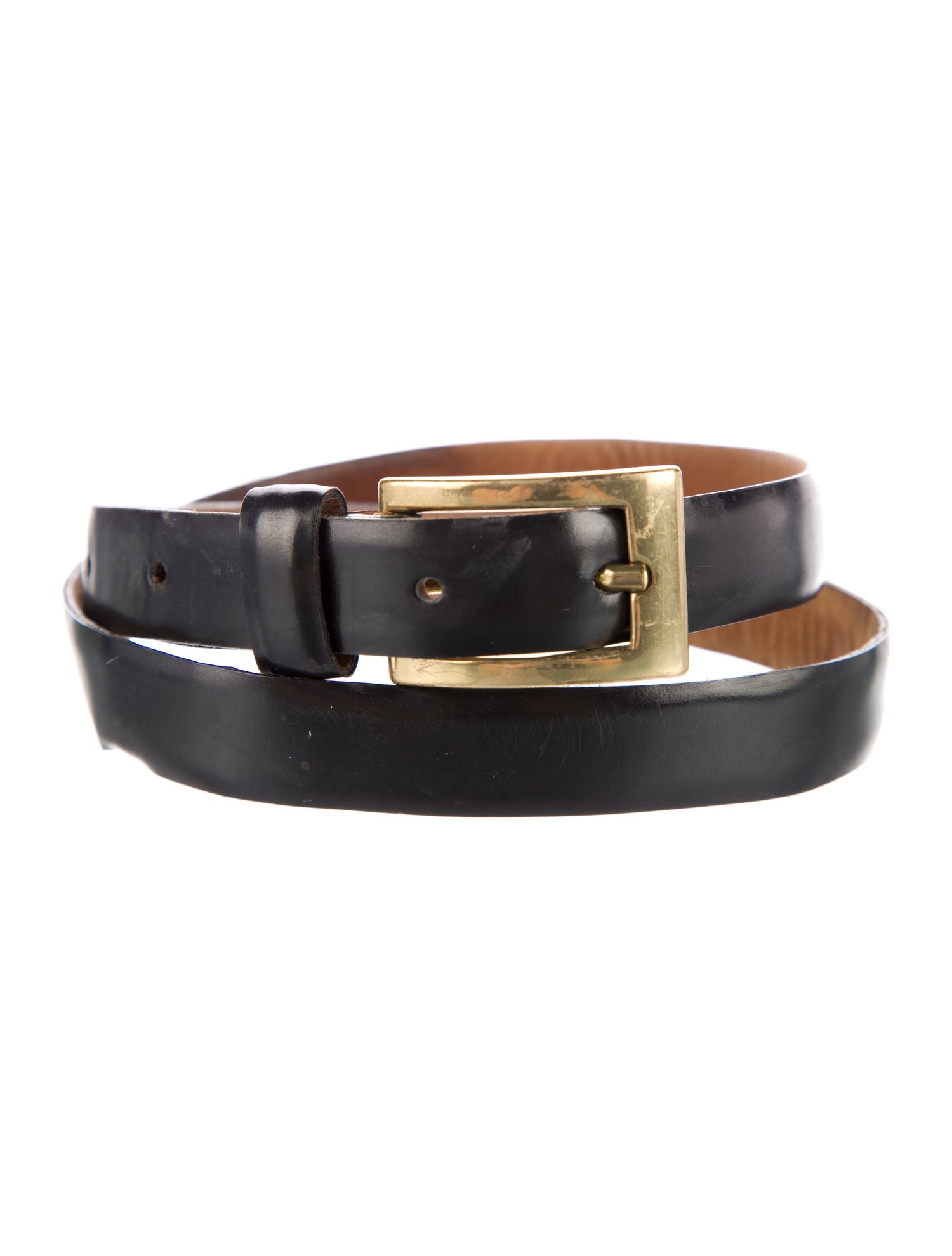 Roberto Cavalli Vero Coccodrillo Crocodile Waist Belt - Blue Belts