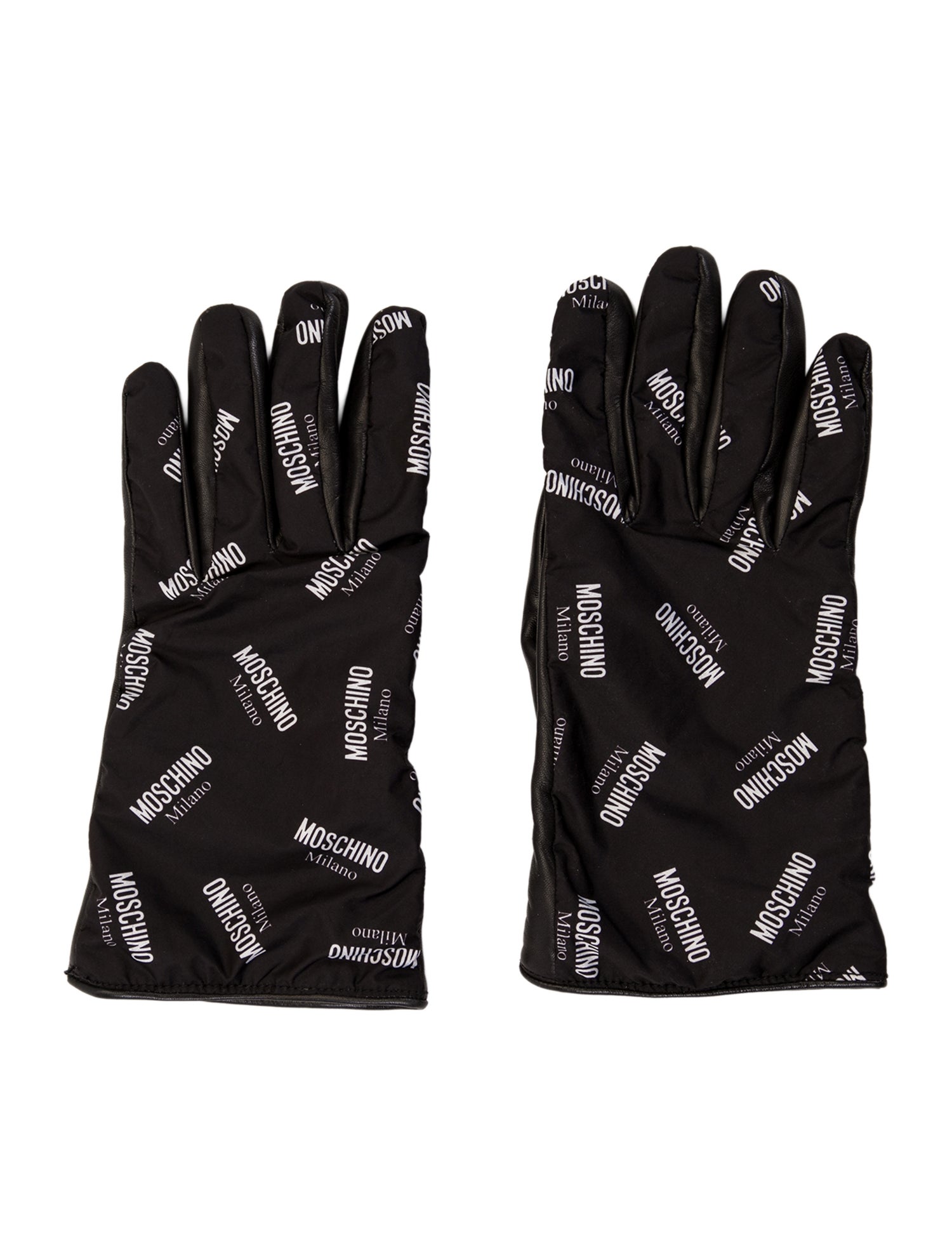 Moschino Monogram Logo Winter Gloves