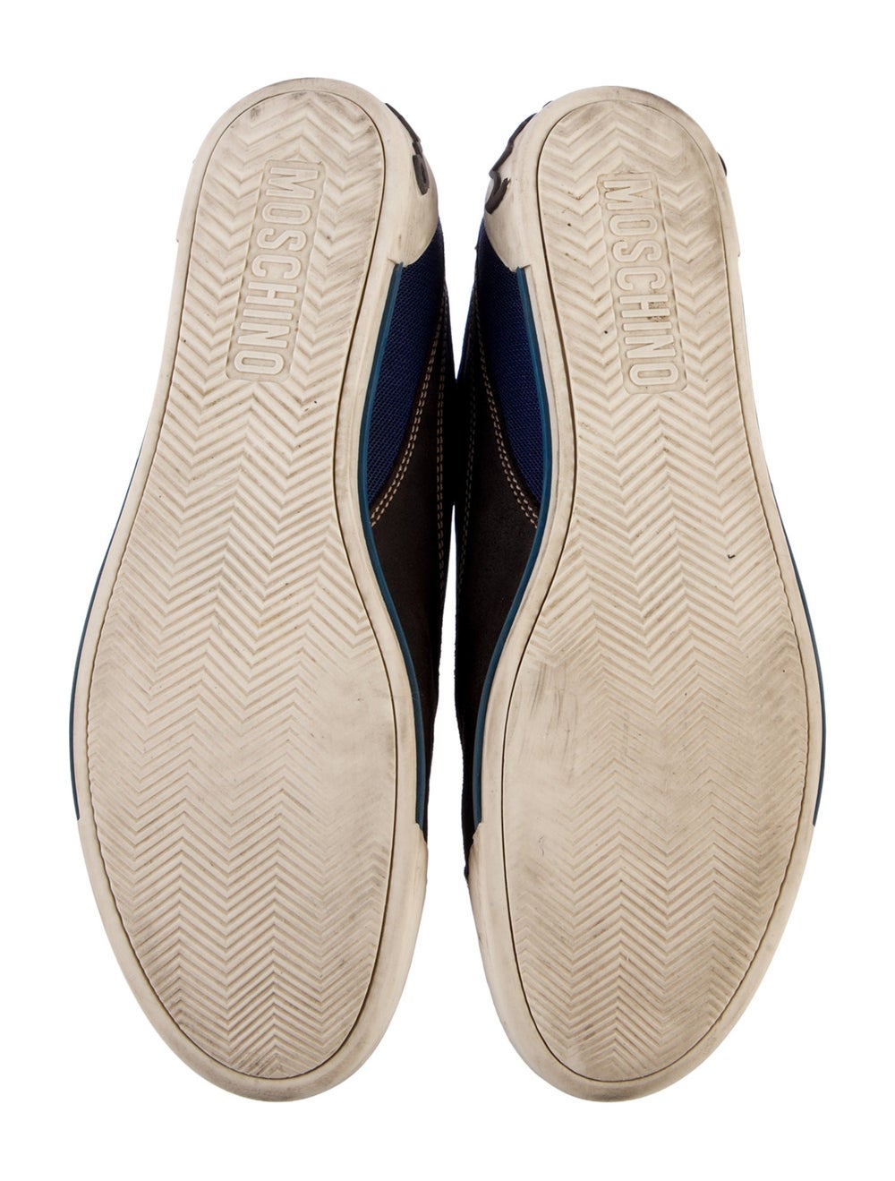 Moschino Leather Colorblock Pattern Sneakers - image 5