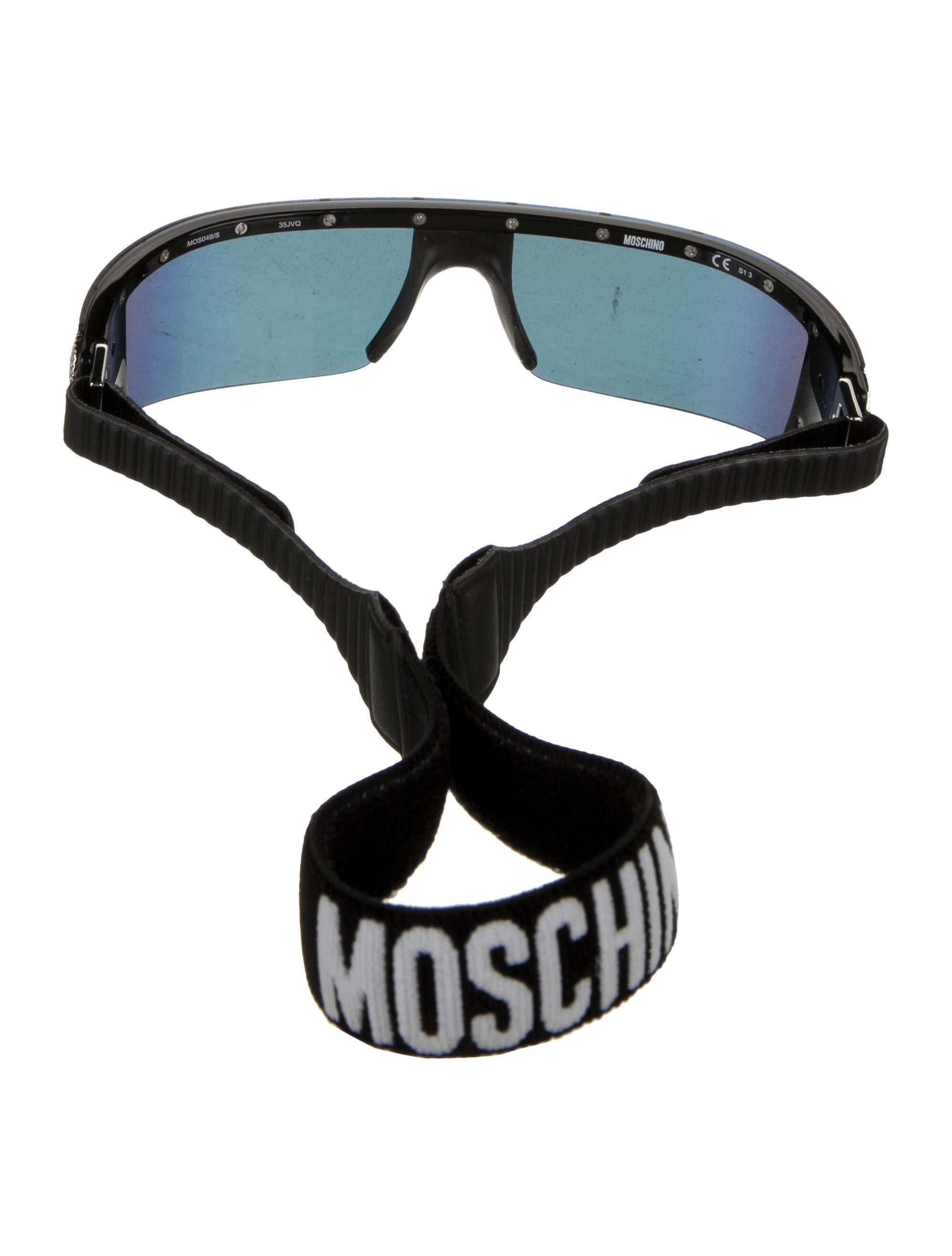 Moschino Shield Mirrored Sunglasses