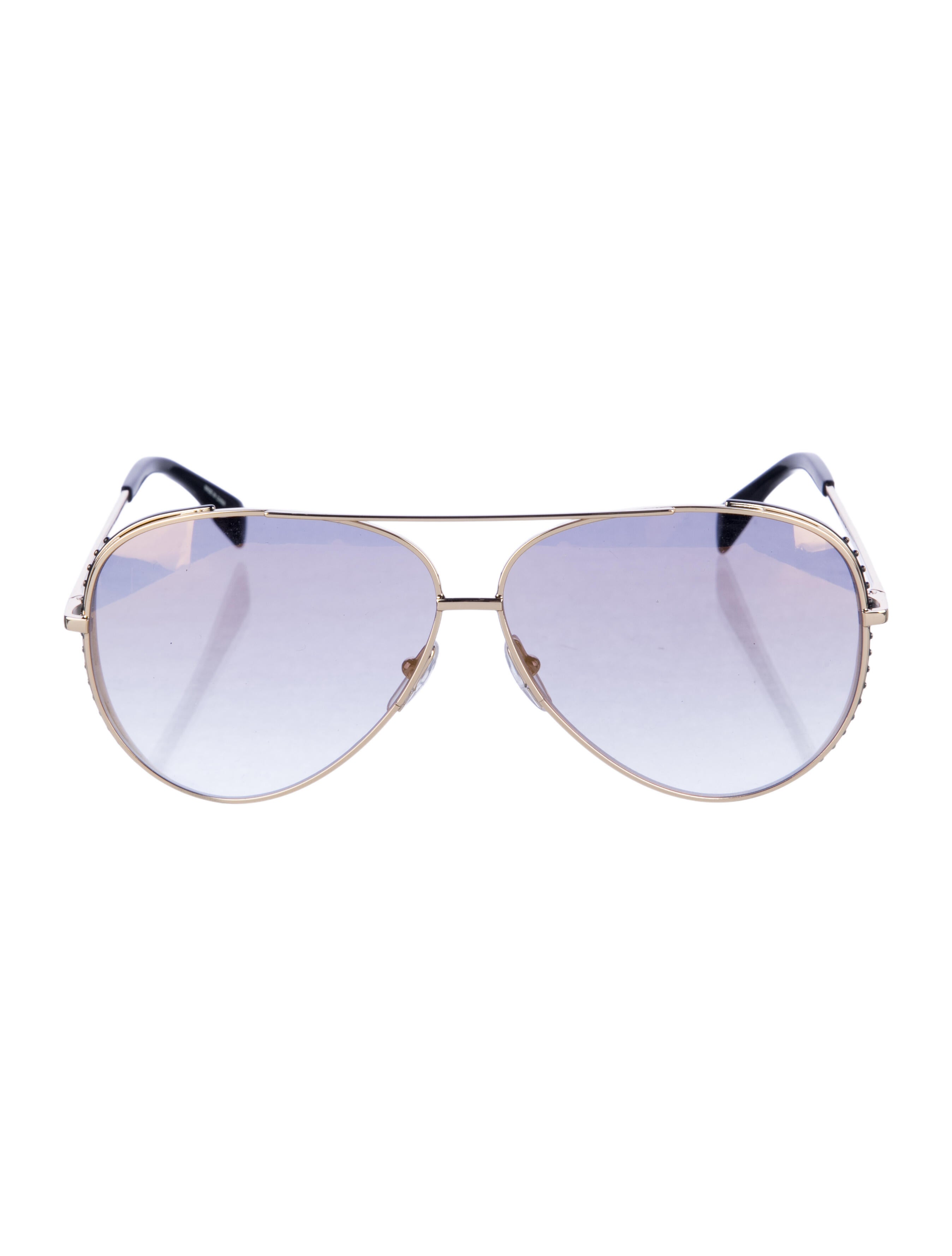 Moschino Aviator Mirrored Sunglasses