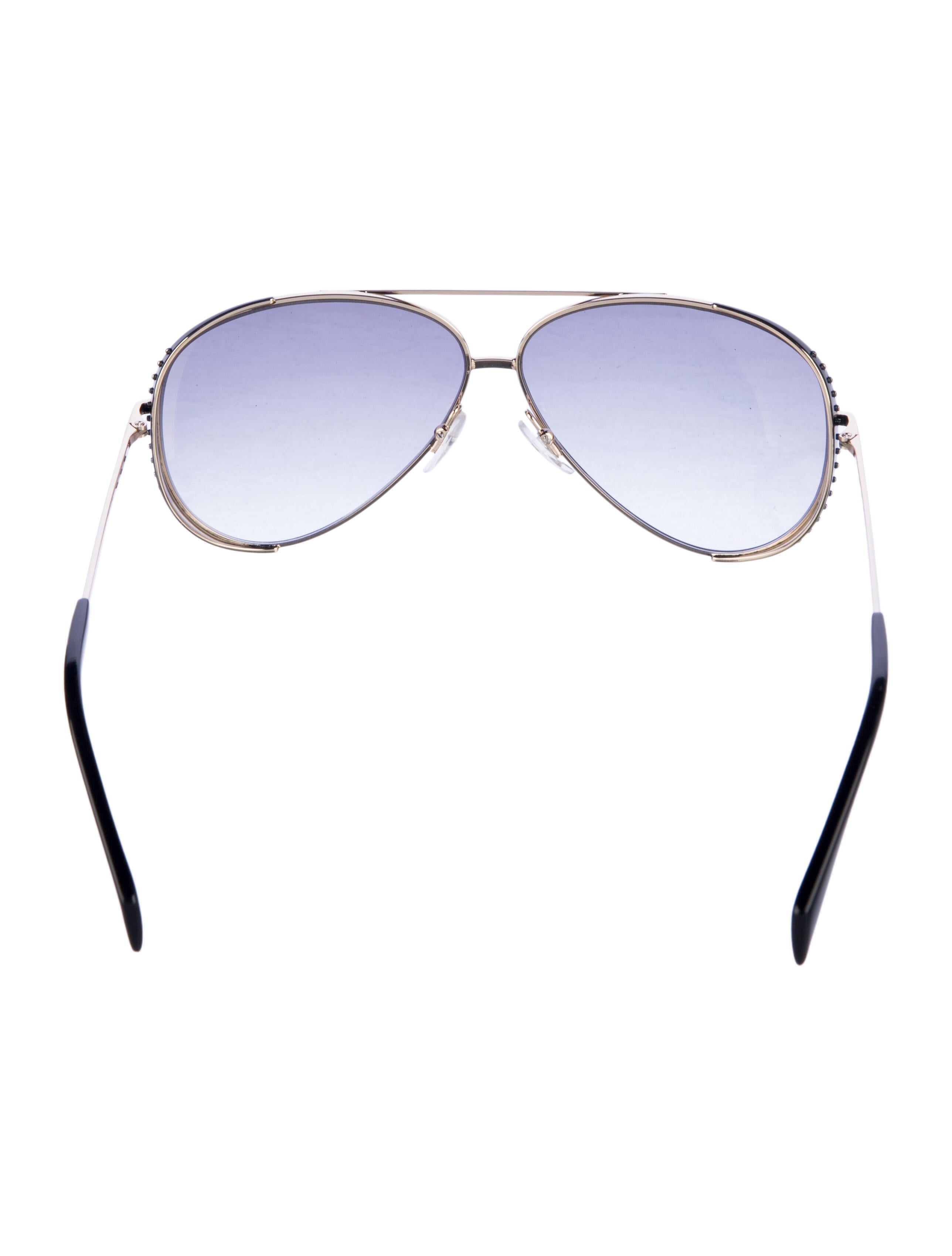 Moschino Aviator Mirrored Sunglasses