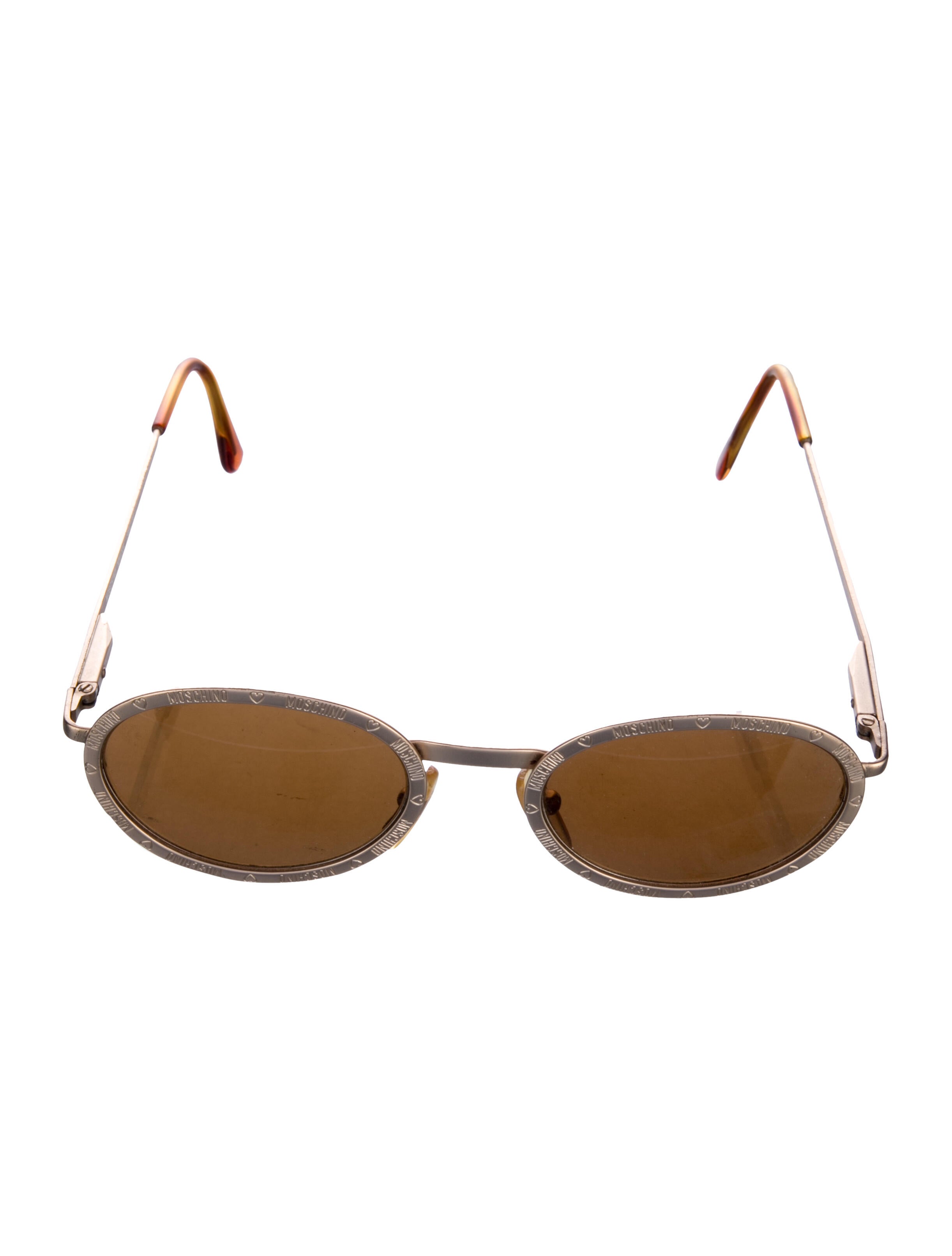 Moschino Round Mirrored Sunglasses