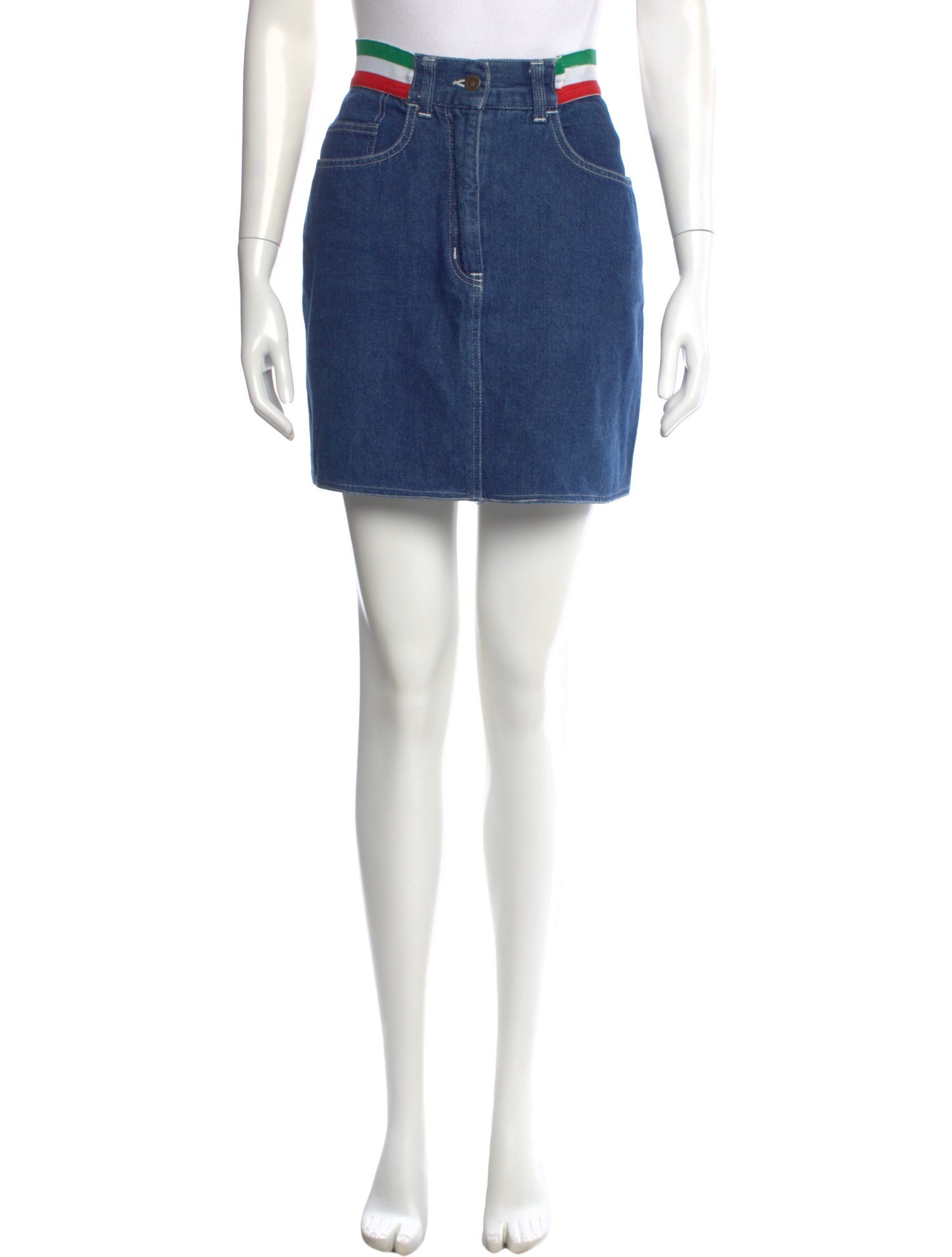 Moschino Pleated Accents Mini Skirt