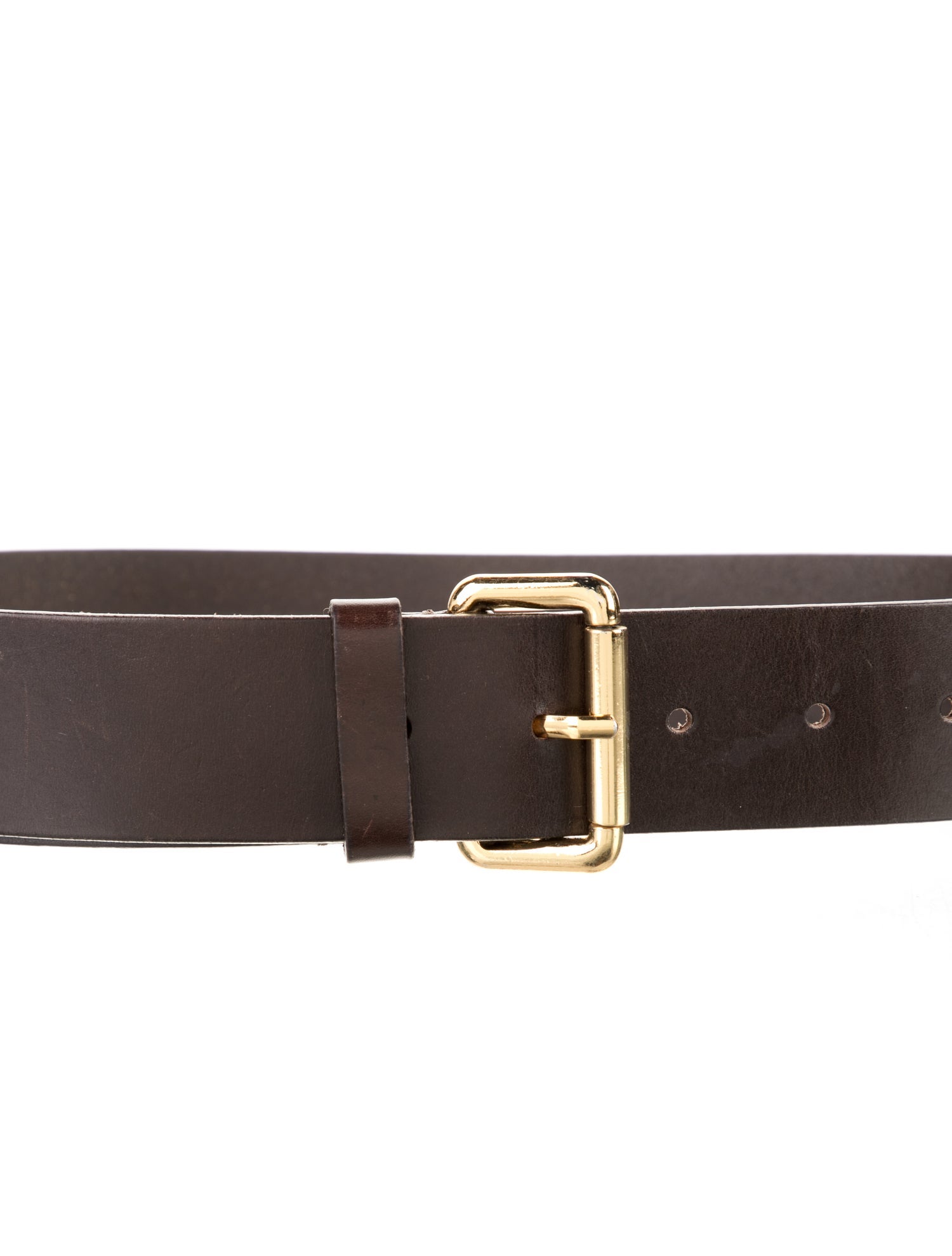 Moschino Brown Leather and Gold Buckle Belt Moschino Women main image 3
