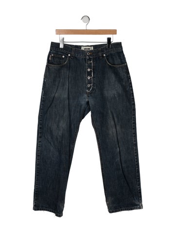 Pre-owned Moschino Vintage Relaxed Fit Jeans In Blue
