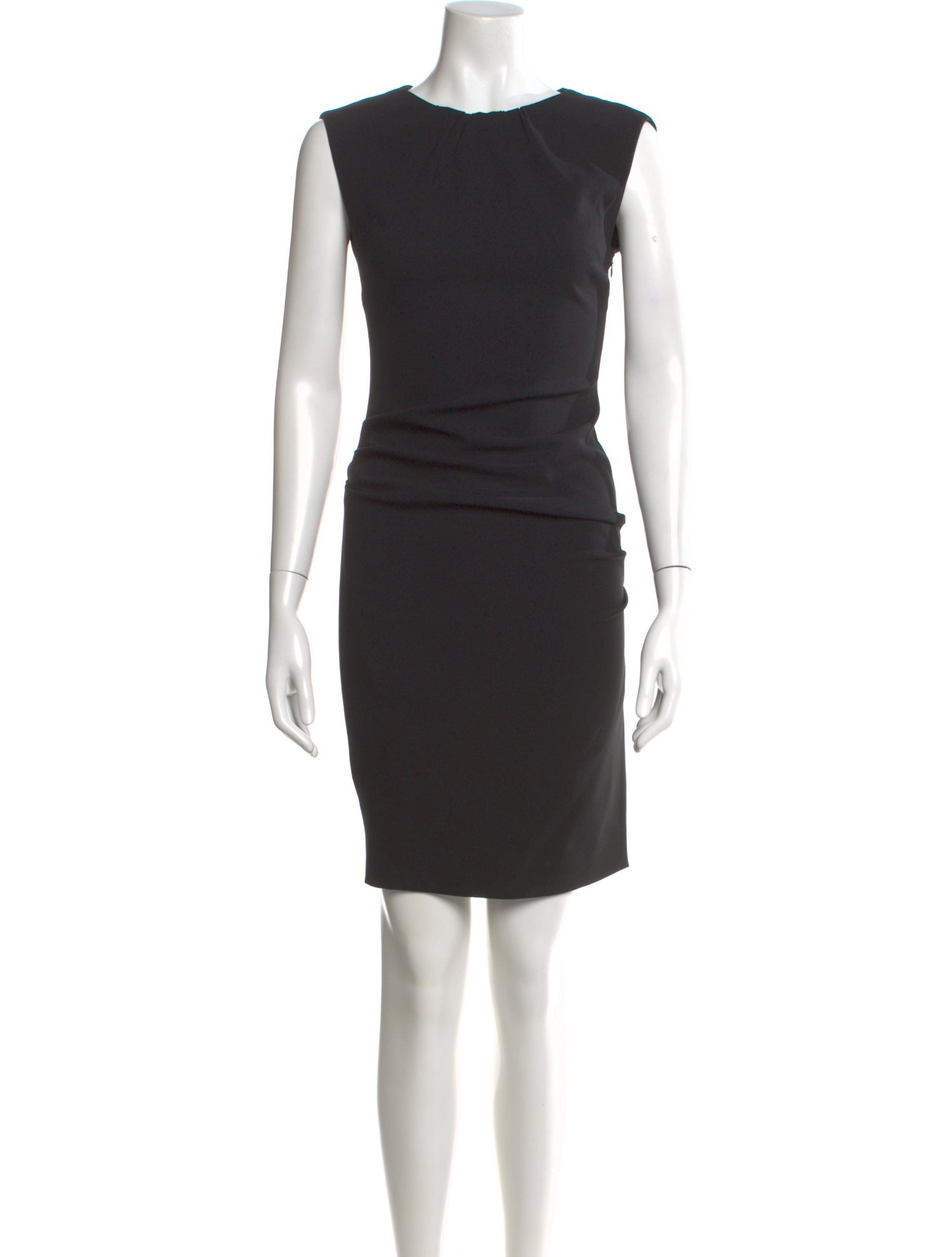 moschino cheap and chic black dress Vintage Knee-Length - Dresses, Clothing - MOS95146 giftsforyou Women's Relaxed Linen V-Neck Color:FUCHSIA