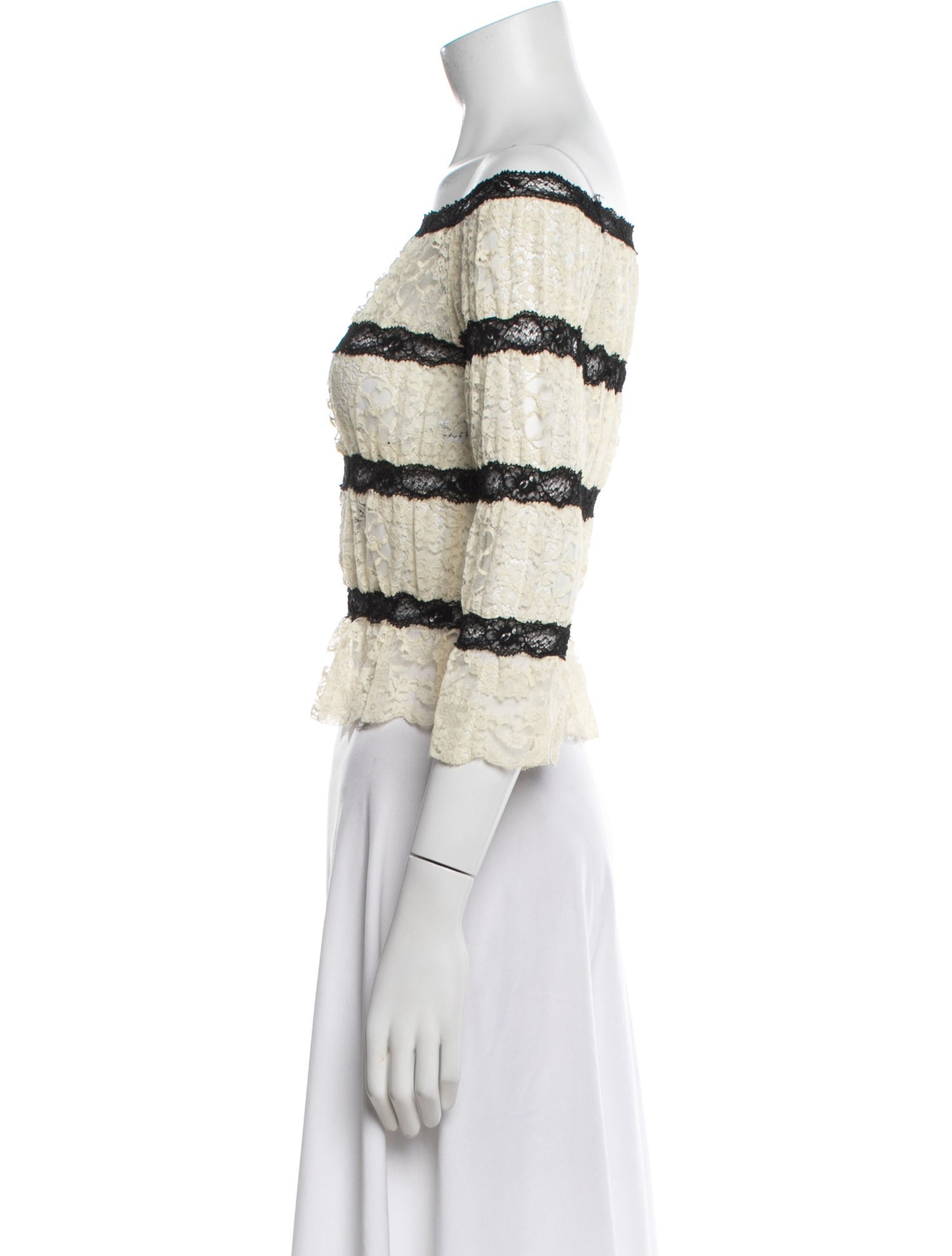 Moschino Patterned Off-The-Shoulder Top