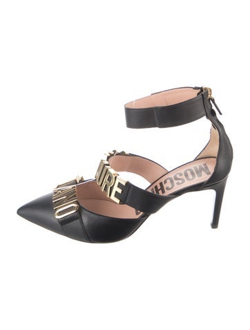 Pre-owned Moschino Leather Pumps In Black