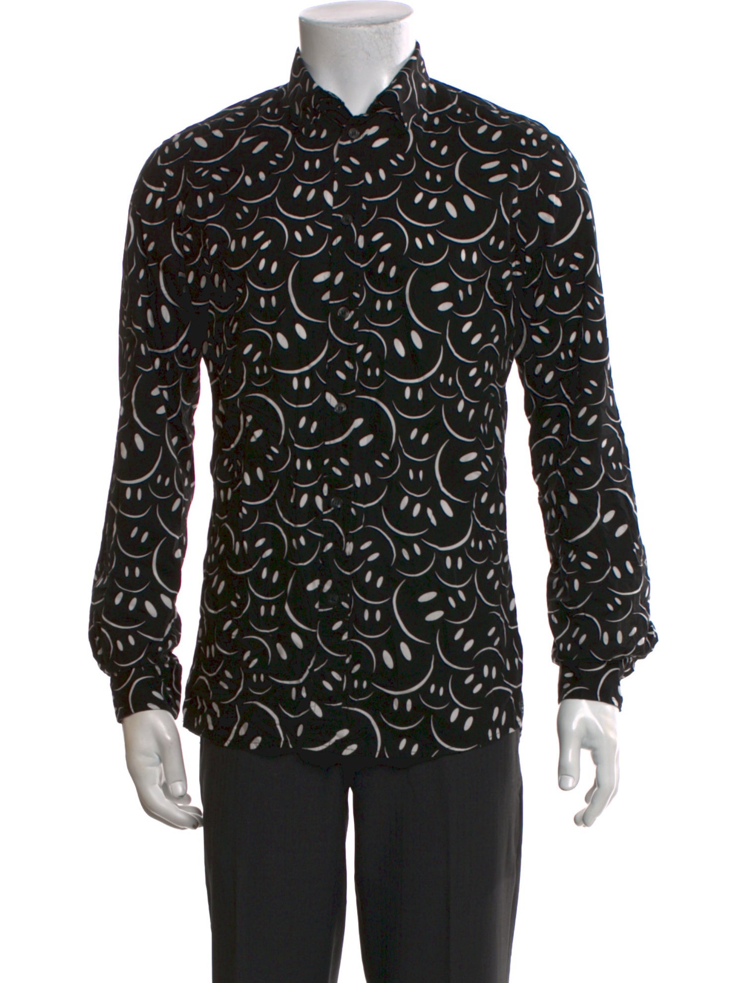 Moschino Graphic Print Long Sleeve Shirt