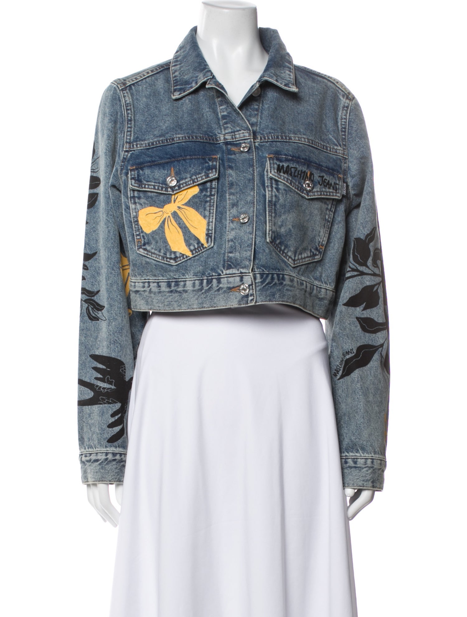 Moschino Graphic Print Denim Jacket
