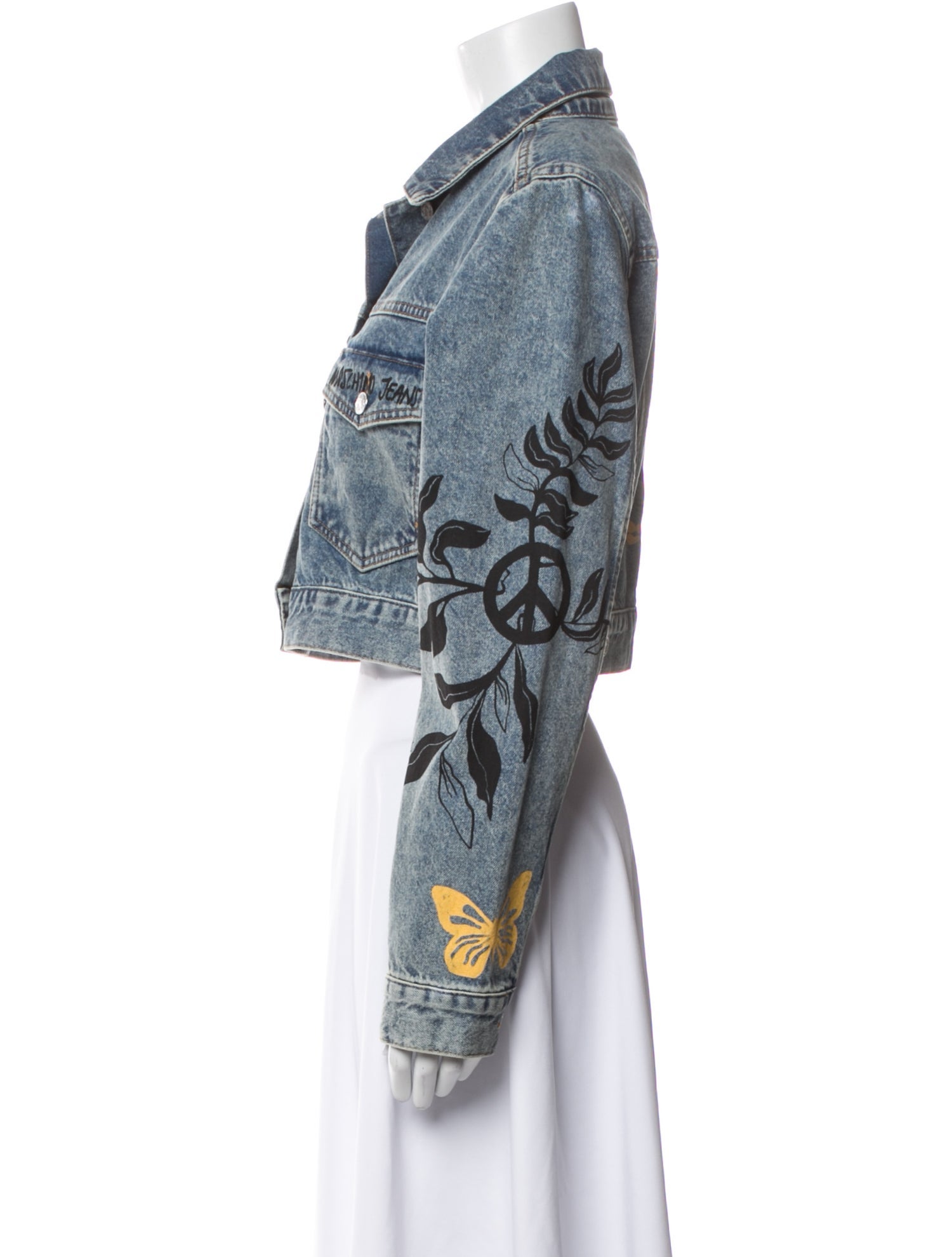 Moschino Graphic Print Denim Jacket