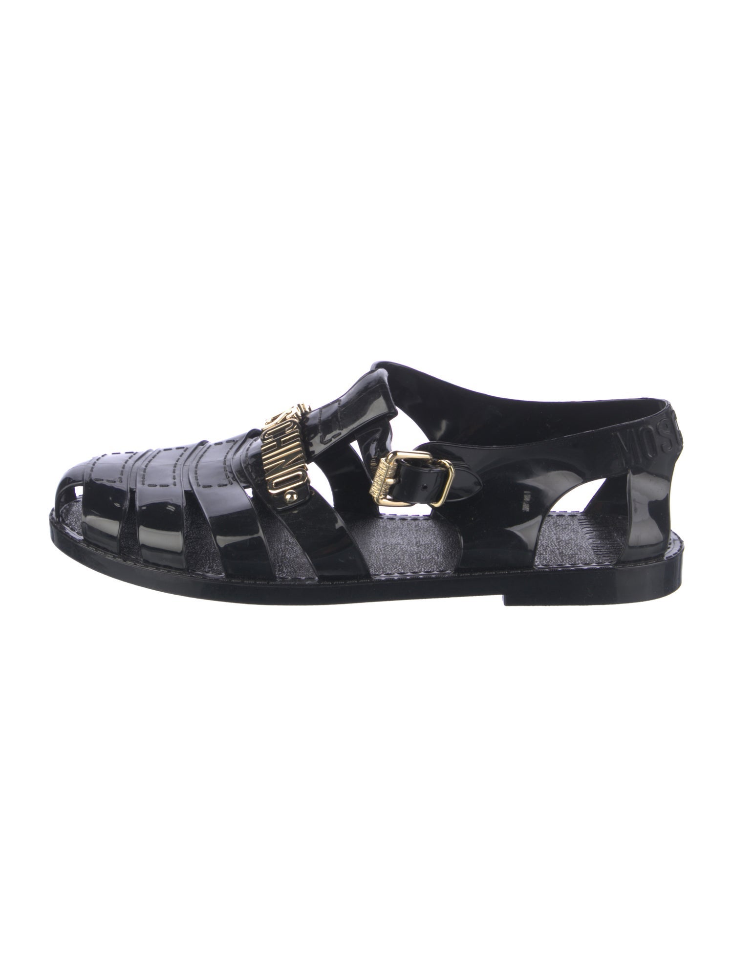 Moschino Patent Leather Sandals