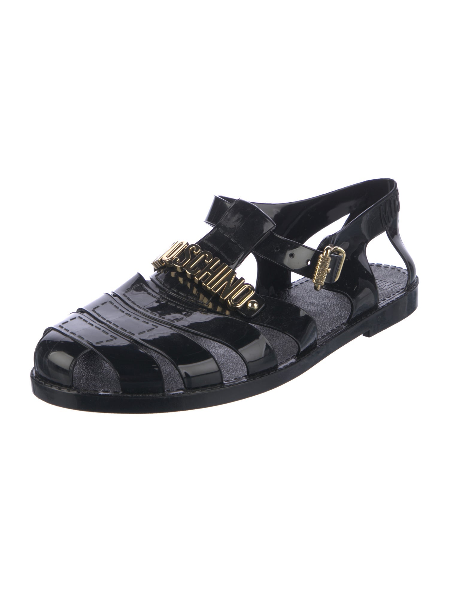 Moschino Patent Leather Sandals
