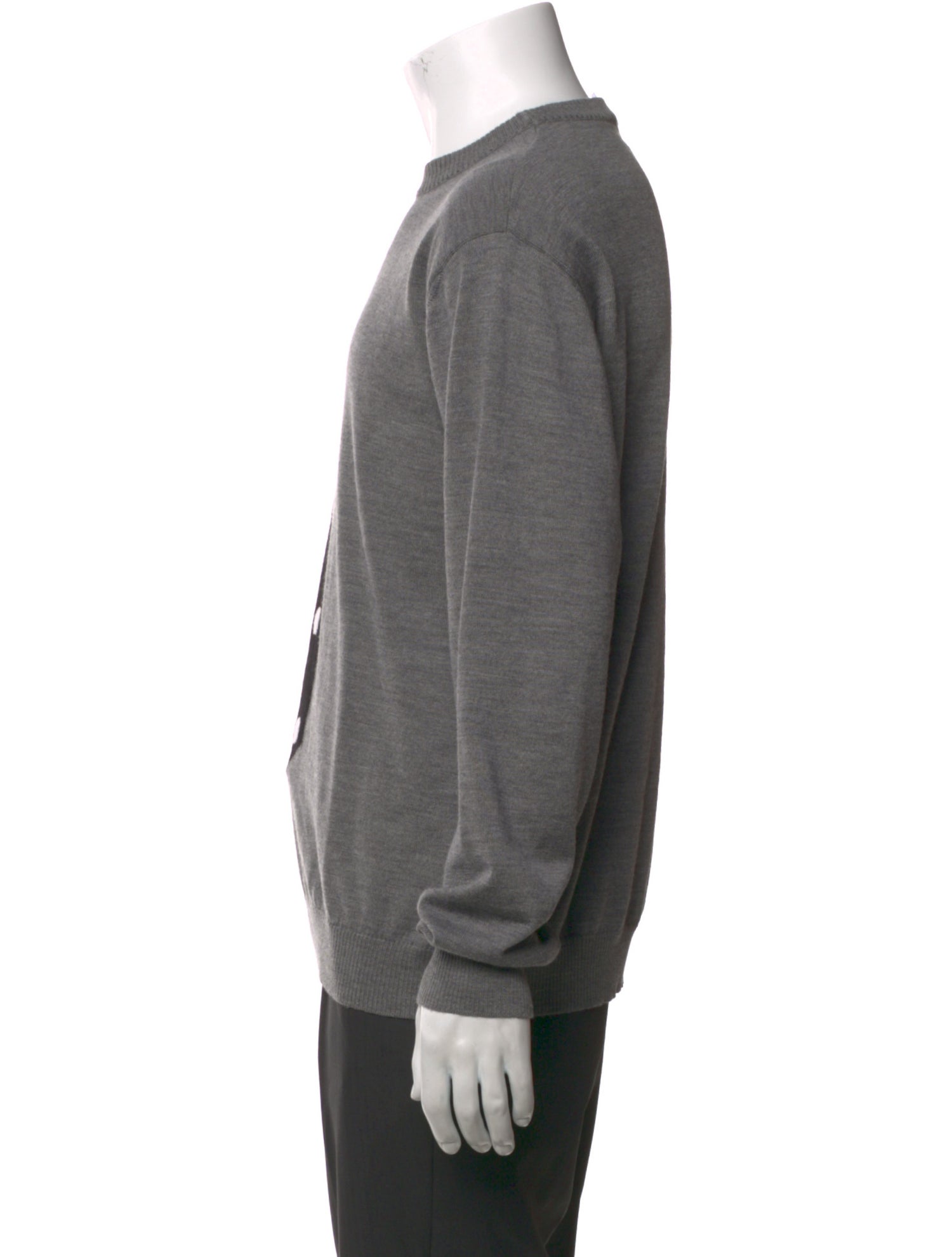 Moschino Virgin Wool Graphic Print Pullover