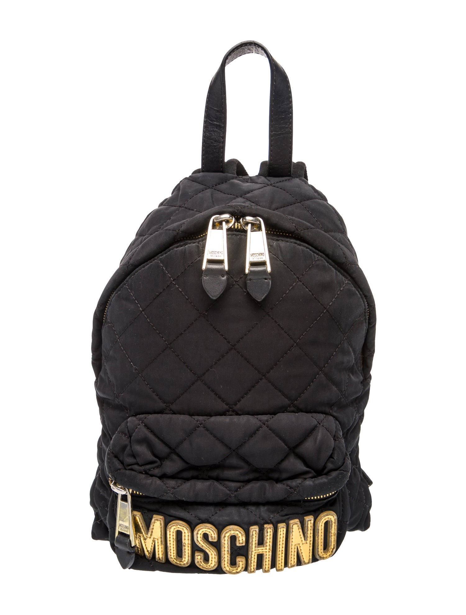 Moschino Patent Leather Handcuff Bag w/ Tags - Black Mini Bags