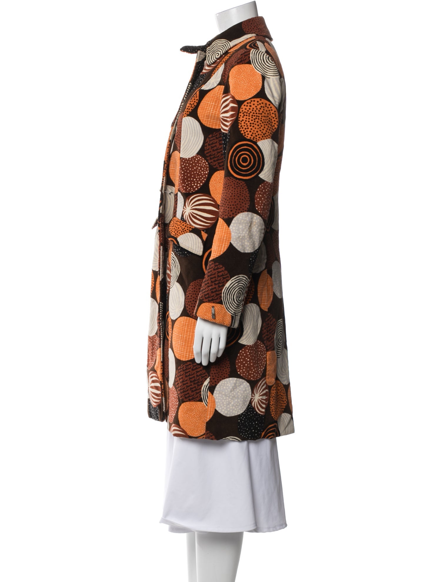 Prada Leopard Print Calf Hair Coat - Brown Coats, Clothing