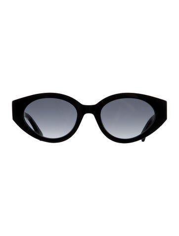 Pre-owned Moschino Cat-eye Gradient Sunglasses In Black