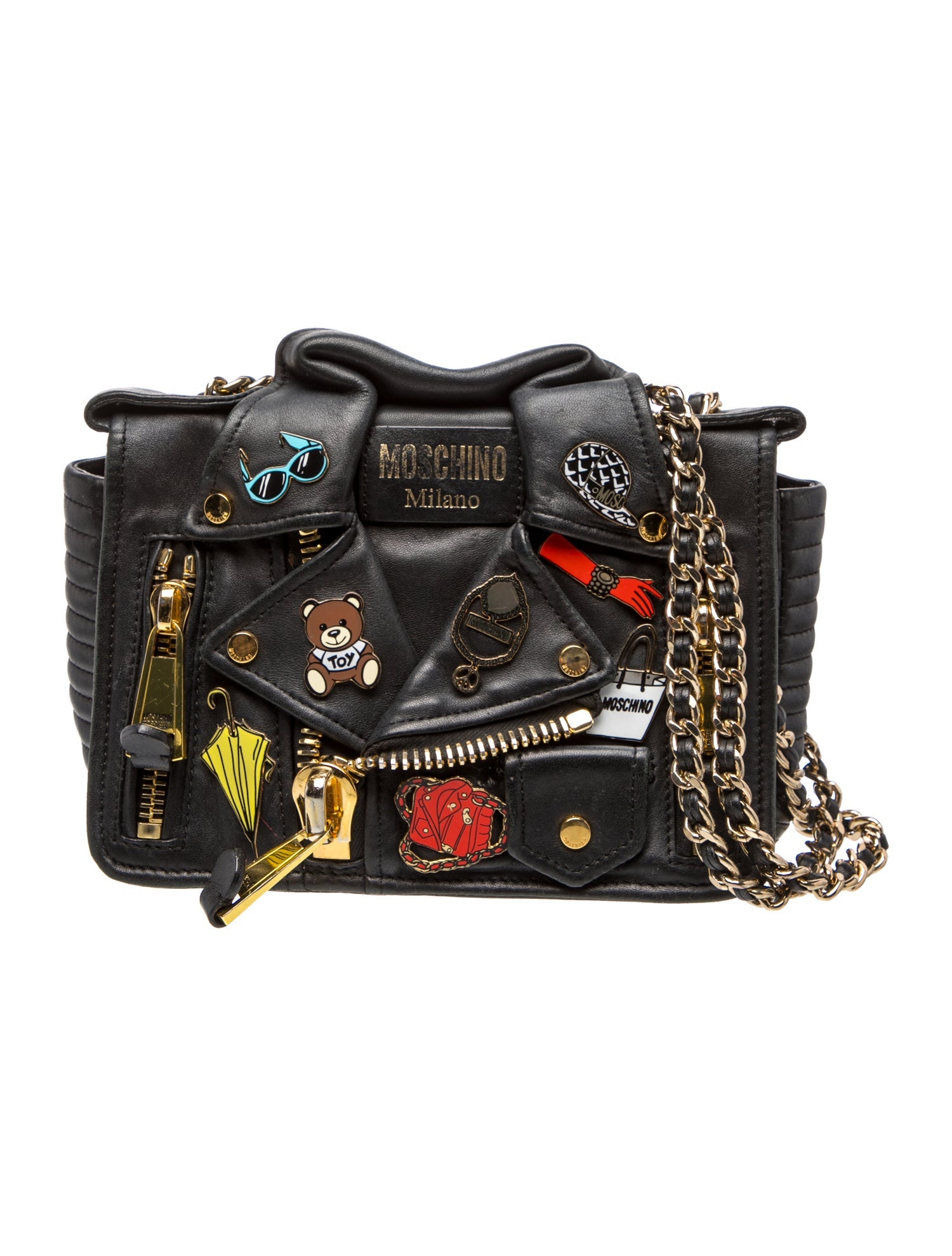 Moschino Vintage Bamboo Top Handle Bag - Black Handle Bags
