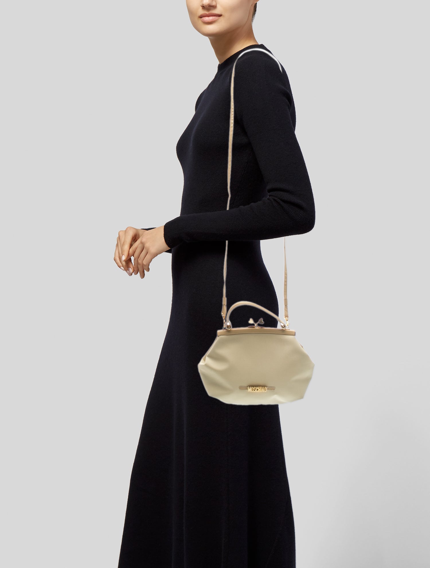 Miu Miu Vitello Lux Gathered Tote - Black Handle Bags, Handbags