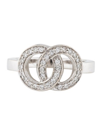 Movado Diamond Interlocking Circle Ring
