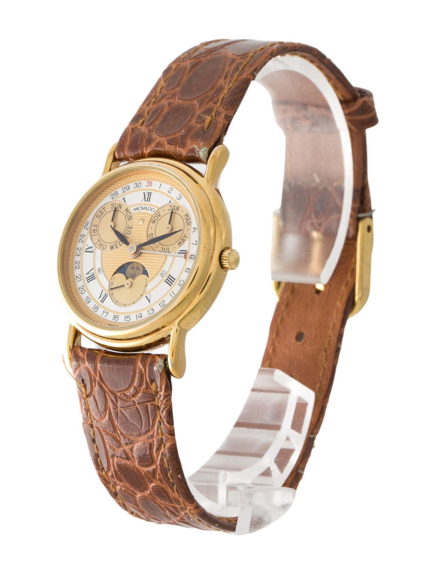 Movado Moon Phase Triple Calendar Watch